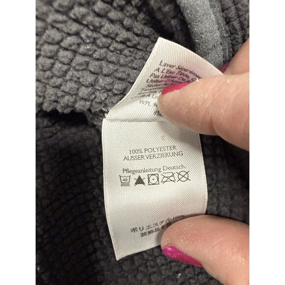 Eddie Bauer Womens 1/4 Zip Pullover Size Large Tall Waffle Fleece Mock Neck - Picture 3 of 5